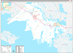 St Mary County Wall Map Premium Style 2026